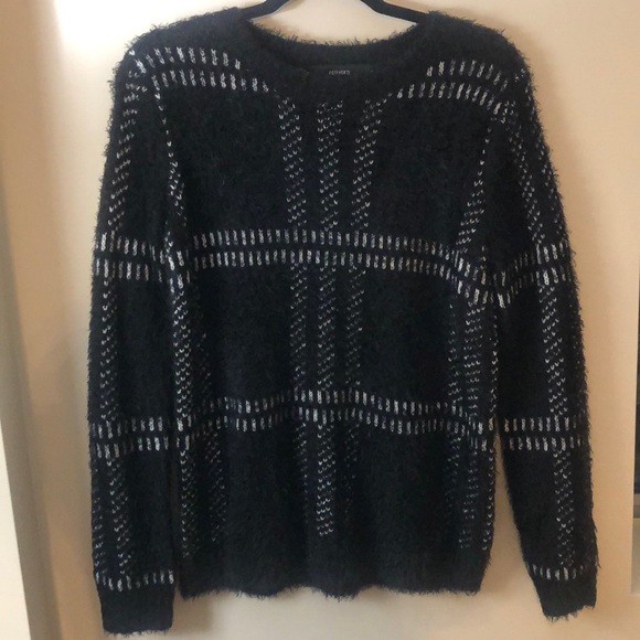 Checkered Plaid FUZZZY Sweater